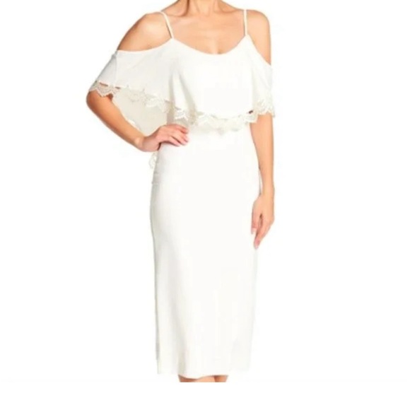 Dress The Population Formal White Dress Size L - Picture 7 of 8